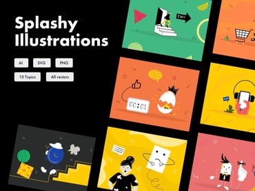 Splashy-illustrations