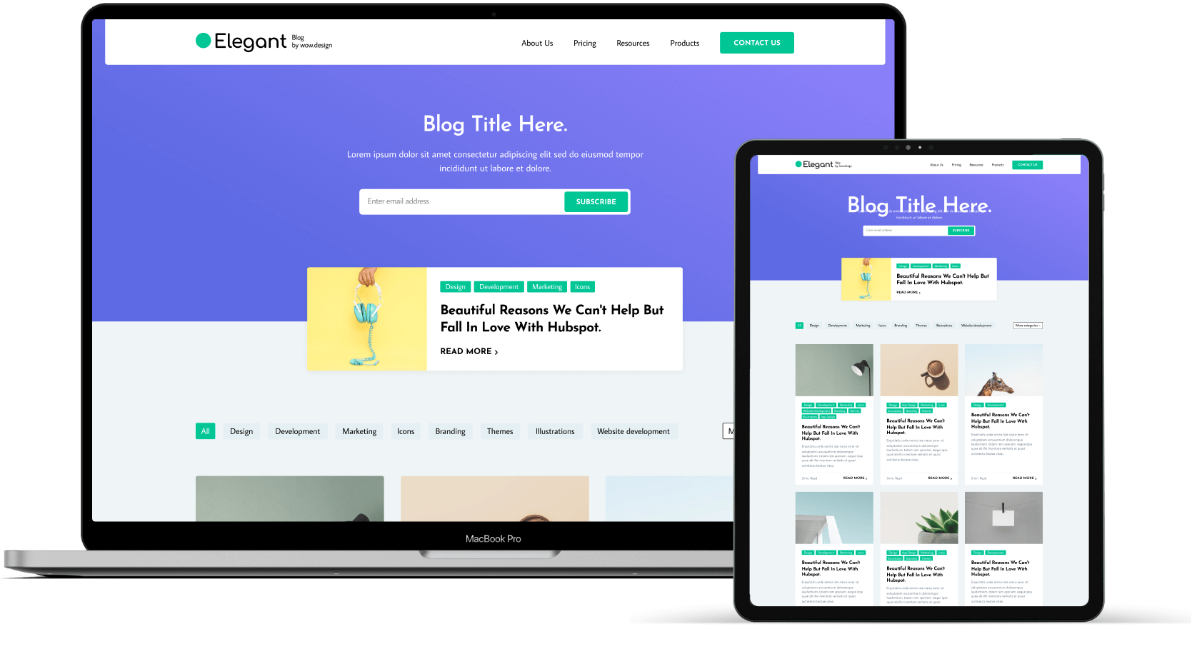 3 Image Elegant Blog