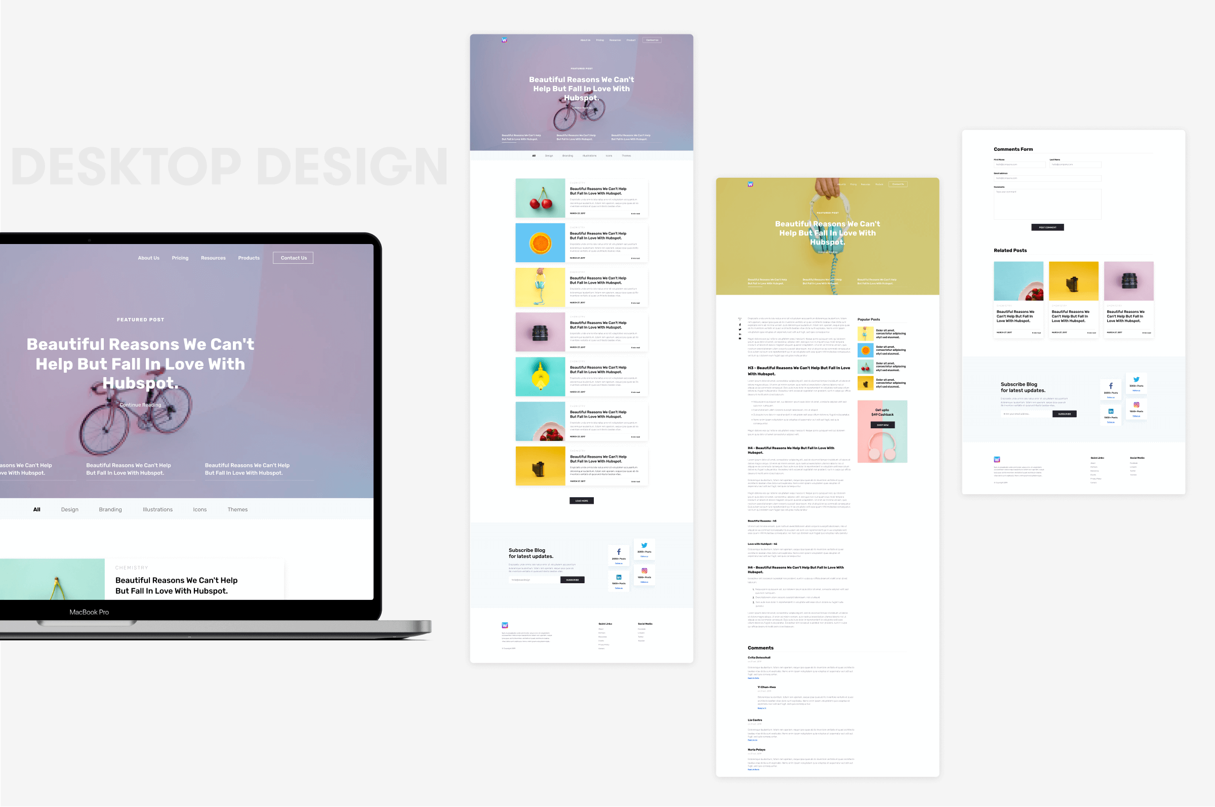 2 Image One Column Blog