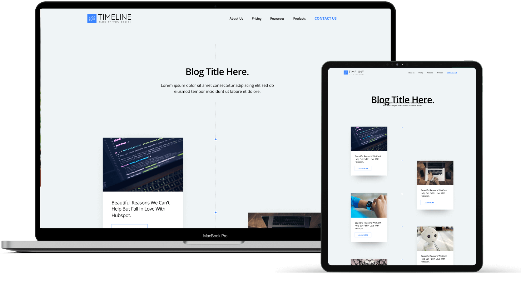 3 Image Timeline Blog