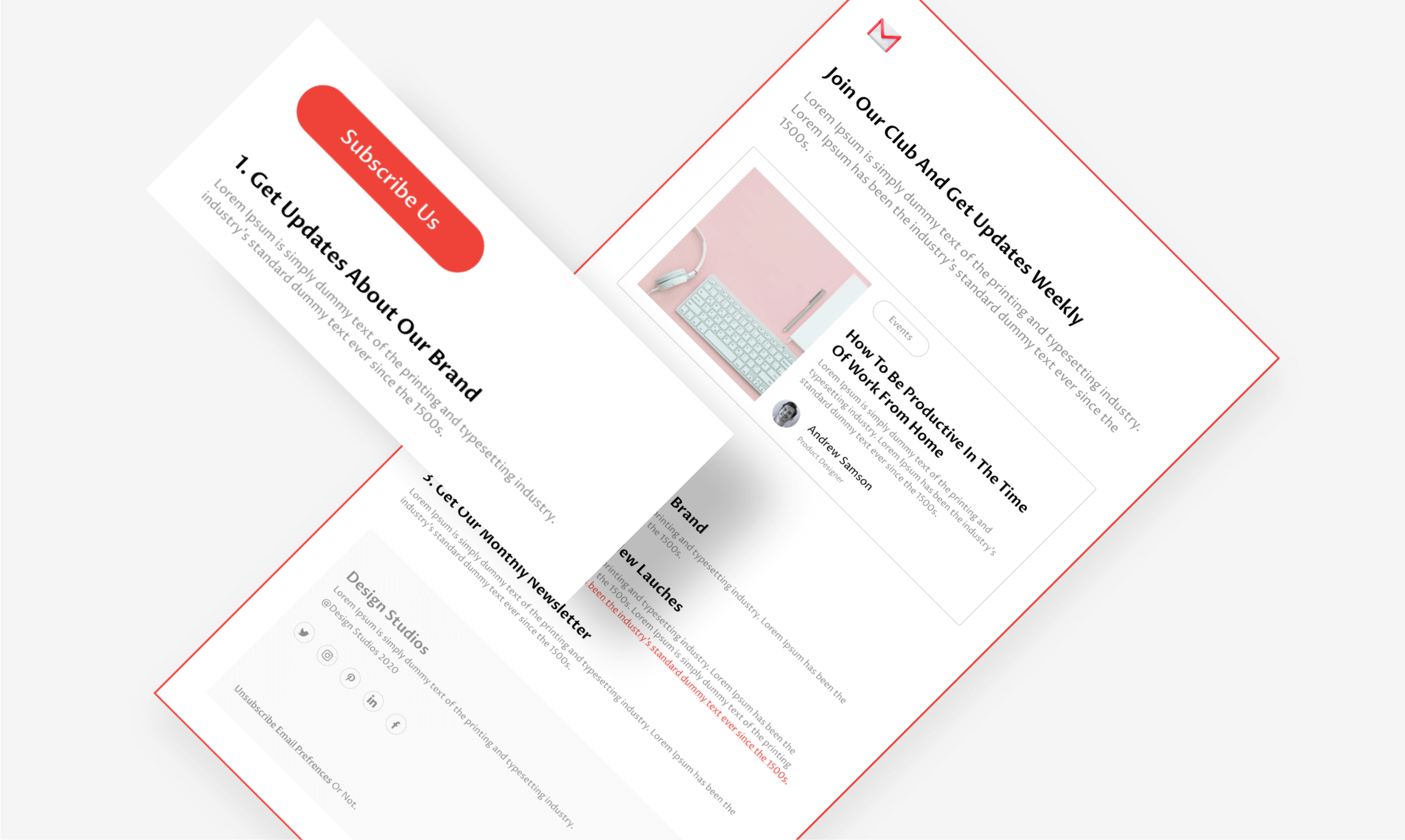 1 Image Subscribe Newsletter 1 Newsletter