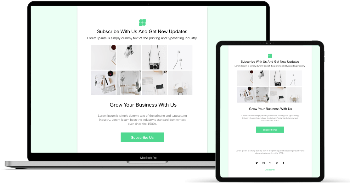 3 Image Subscribe Newsletter 2