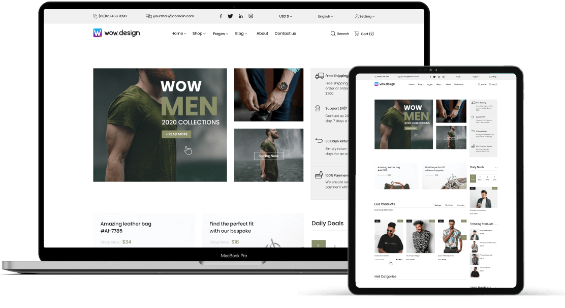 3 Image Ecommerce Page 1
