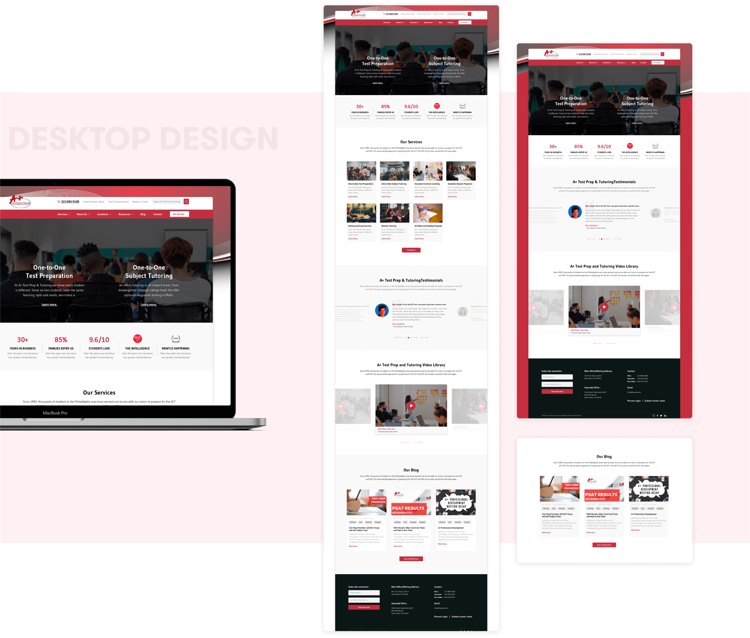 A+ Desktop Design and development by wow.design