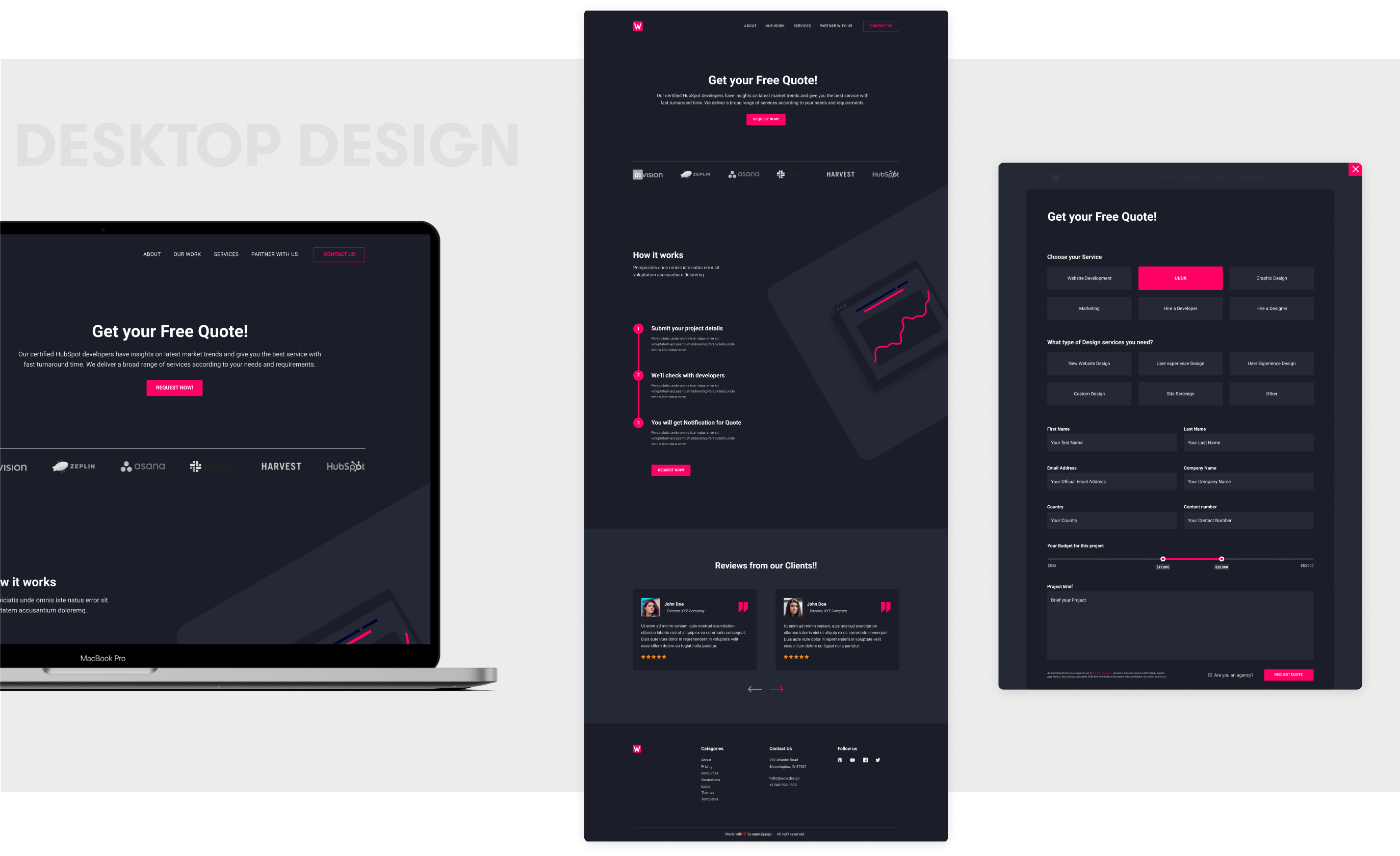 Get a Free Quote 1 Dark