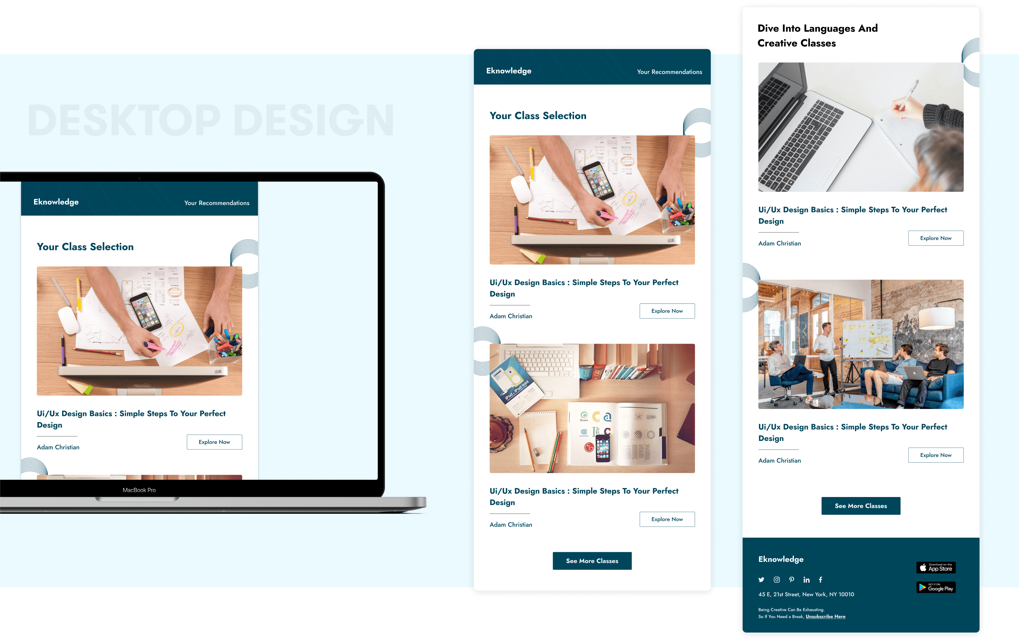 New Online Courses Email