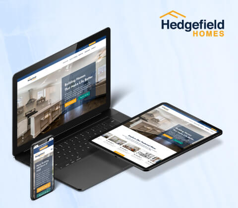 Hedgefield Homes Hubspot Website Design and Development